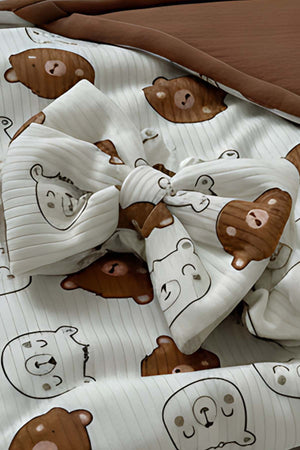 Mini Ayıcıklı Bebek Battaniyesi