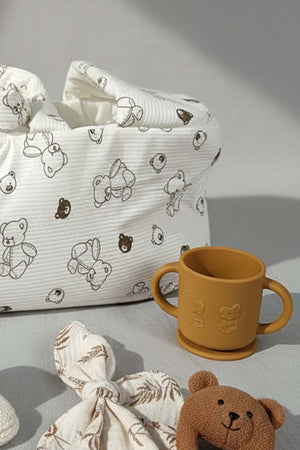 Mini Ayıcıklı Bebek Taşıma Çantası
