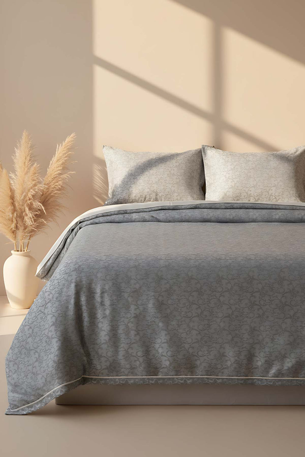 Style Antrasit Çift Kişilik Yatak Örtüsü Seti