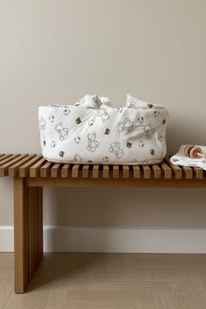 Mini Ayıcıklı Bebek Taşıma Çantası