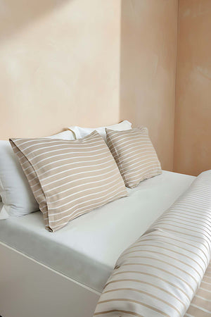 Bamboo Saten Vizon Çift Kişilik Nevresim Takımı – 6 Parça Çeyiz Seti