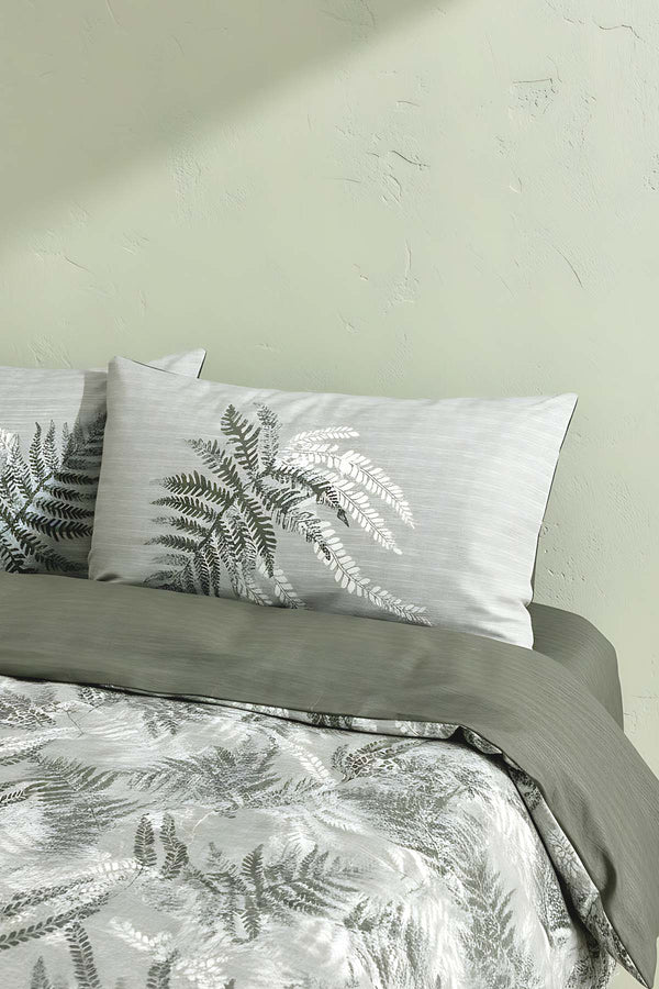 Dual Frond Çift Kişilik %100 Pamuklu Nevresim Takımı - 4 Parça
