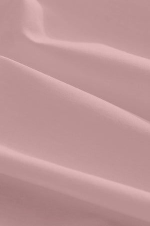 Pudra Pembe Çift Kişilik Pamuklu Düz Çarşaf