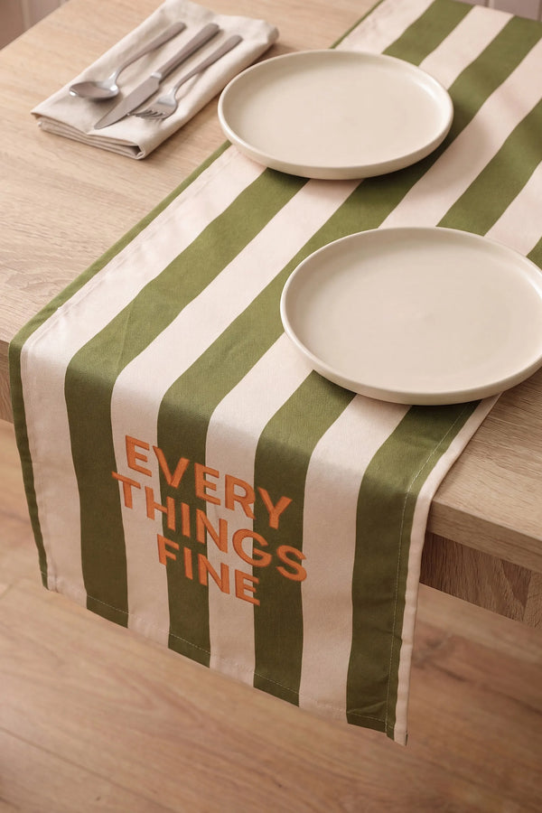 Everythings Fine Baskılı Runner 40x140 cm