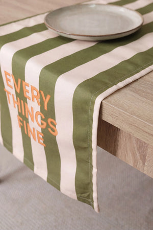 Everythings Fine Baskılı Runner 40x140 cm