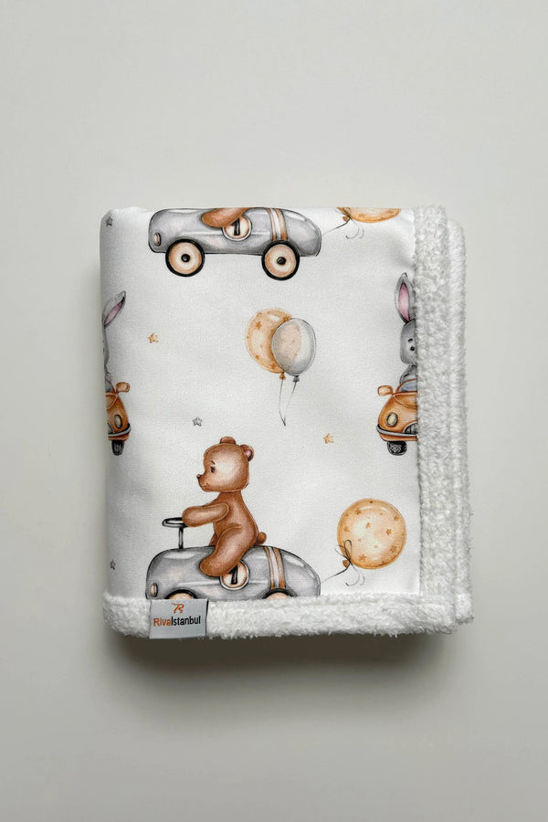 Fluffy Bebek Battaniyesi 70x100 Cm Ayıcık Desen