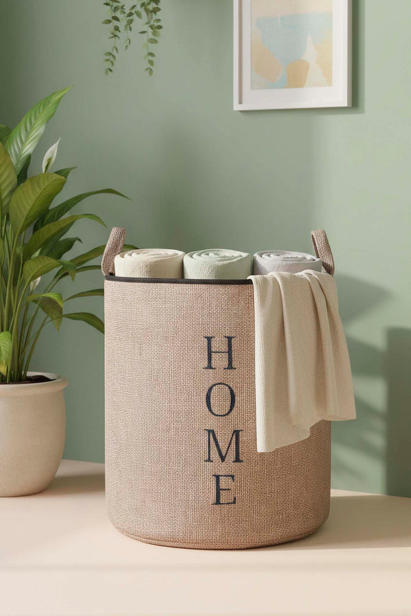 Home Yazılı Çamaşır Sepeti