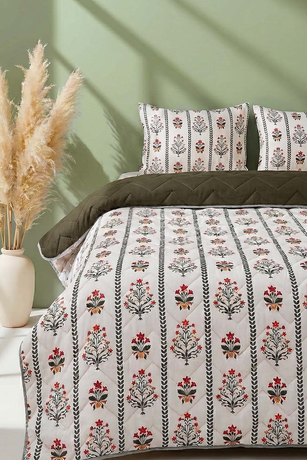 Lora Çift Kişilik Outlet Pamuklu Kapitone Pike & Yatak Örtüsü