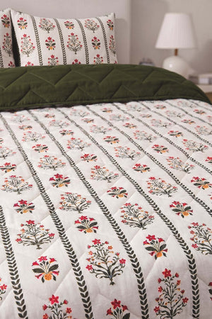 Lora Çift Kişilik Outlet Pamuklu Kapitone Pike & Yatak Örtüsü