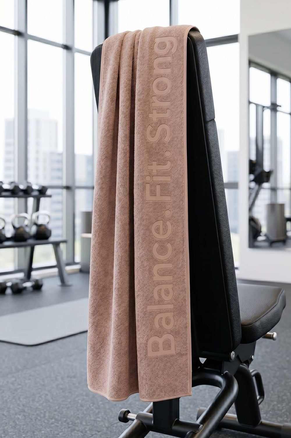 Bfs Bej %100 Pamuklu Sporcu Havlusu 30x120 cm