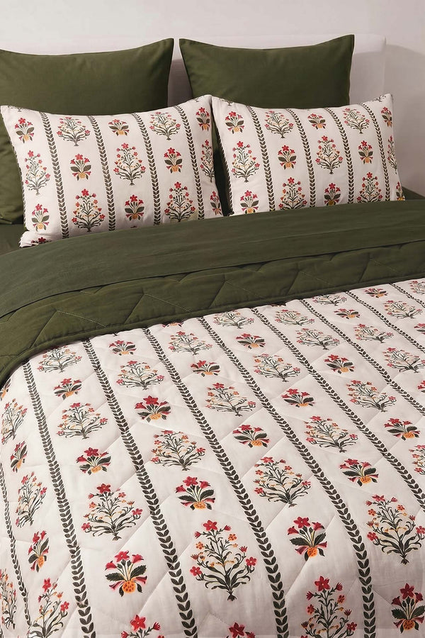 Lora Çift Kişilik Nevresimli Pike Takımı - 7 Parça Çeyiz Seti