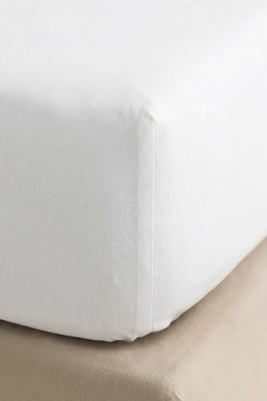 Krem Ranforce Pamuklu Çift Kişilik Lastikli Çarşaf Seti - 3 Parça - 160x200 cm