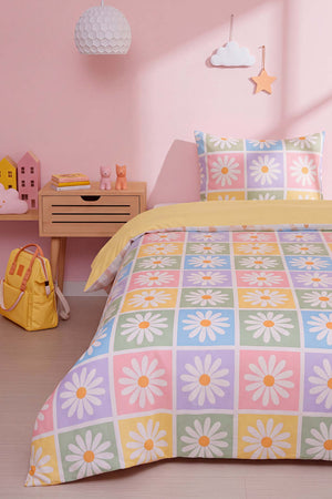 Candy Bloom Tek Kişilik Pamuklu Nevresim Takımı
