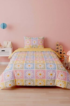 Candy Bloom Tek Kişilik Pamuklu Nevresim Takımı