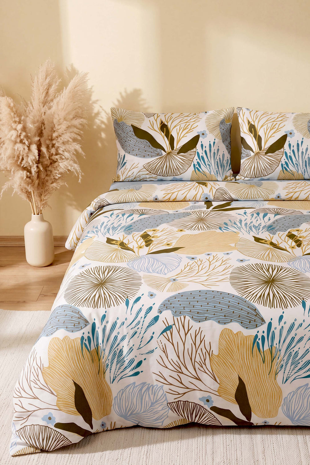 Dune Blue Çift Kişilik Nevresim Takımı – 4 Parça