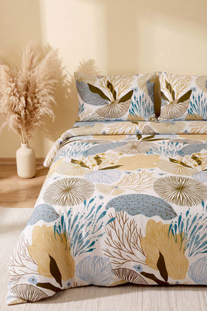 Dune Blue Çift Kişilik Nevresim Takımı – 4 Parça