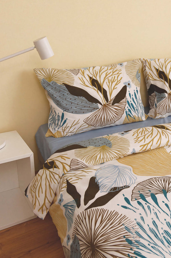 Dune Blue Çift Kişilik Nevresim Takımı – 4 Parça