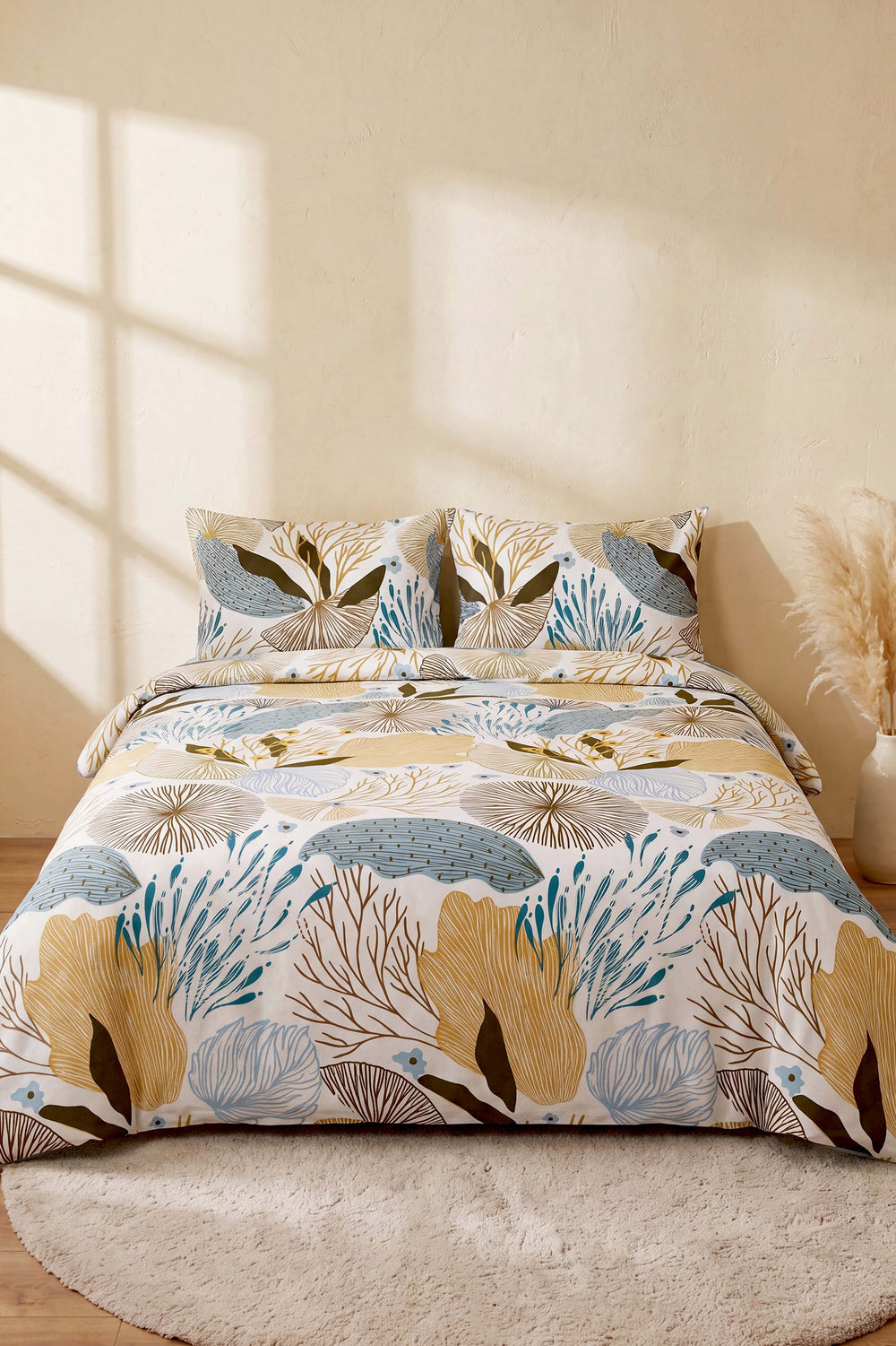 Dune Blue Çift Kişilik Nevresim Takımı – 4 Parça