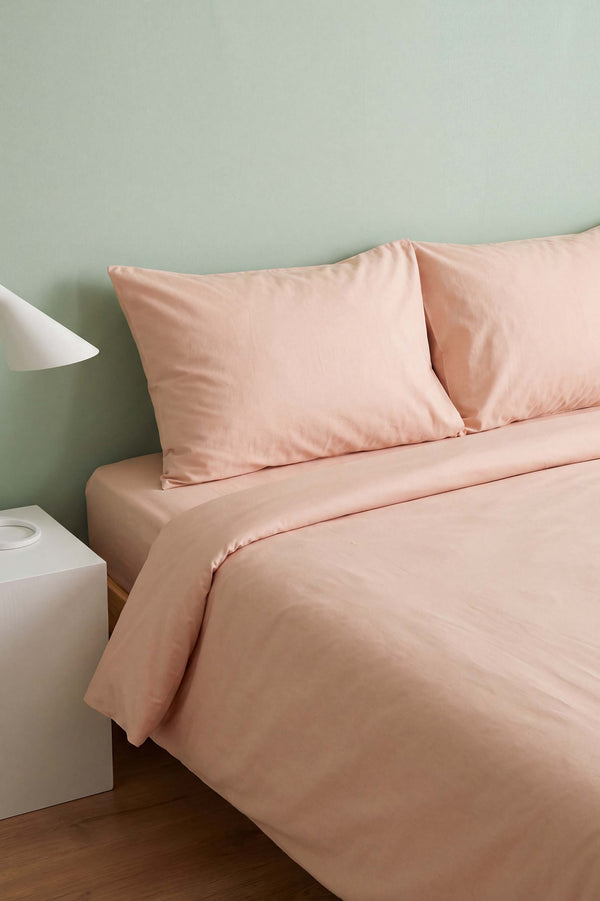 Soft Turuncu %100 Pamuklu Ranforce Çift Kişilik Nevresim Takımı – 4 Parça