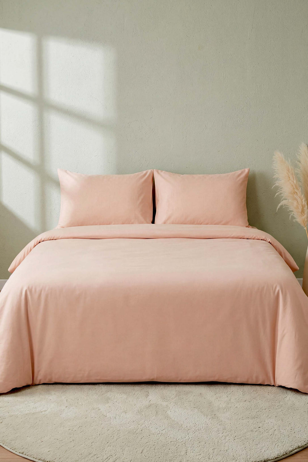 Soft Turuncu %100 Pamuklu Ranforce Çift Kişilik Nevresim Takımı – 4 Parça