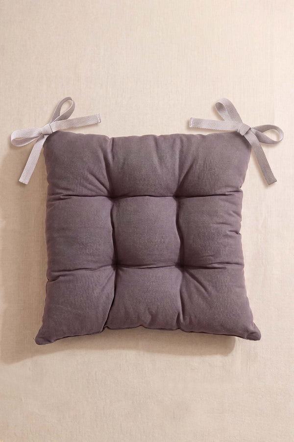 Antrasit Elyaf Dolgulu Sandalye Minderi 40x40 cm