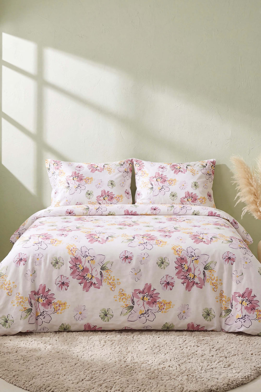 Buket Ranforce Çift Kişilik Nevresim Takımı – 4 Parça