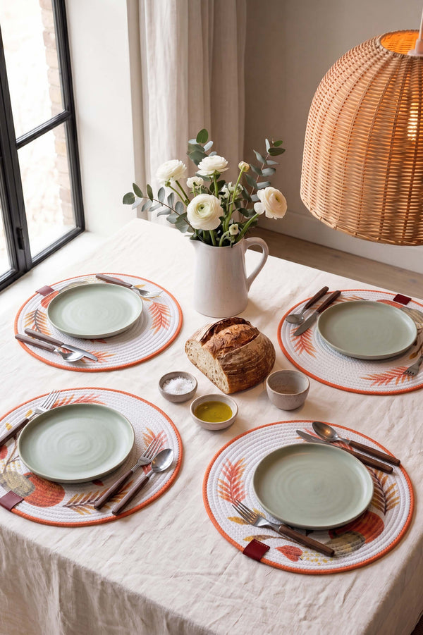 Bal Kabağı Pamuklu Hasır Supla 32x32 cm