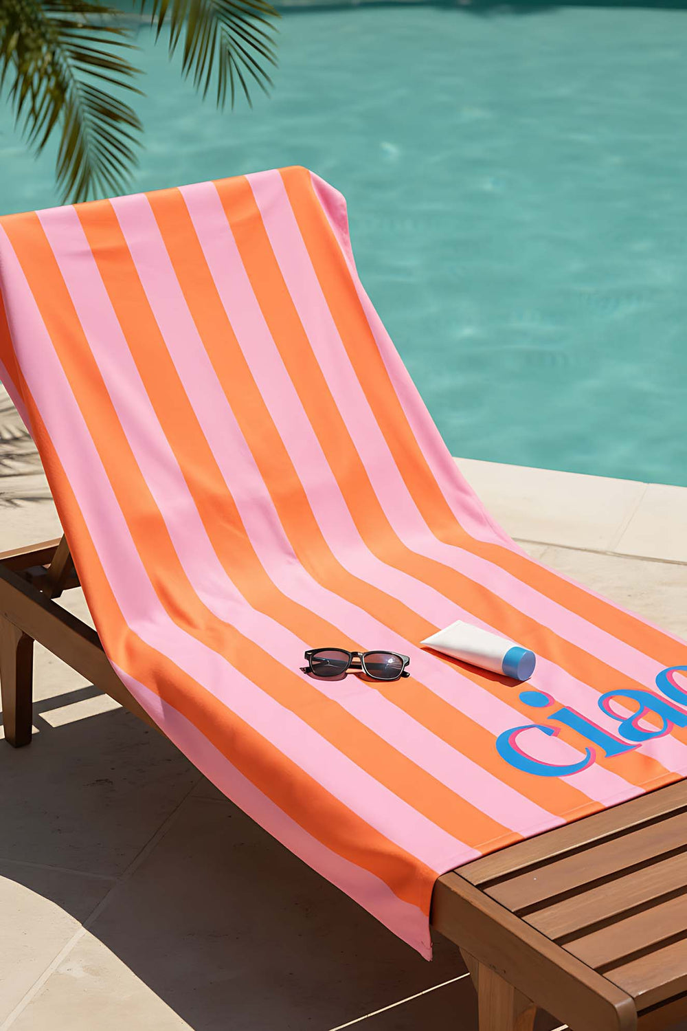 Ciao Çizgili Outlet Plaj Havlusu 70x150 cm