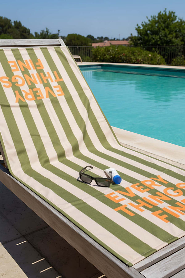 Every Things Fine Çizgili Plaj Havlusu 70x150 cm