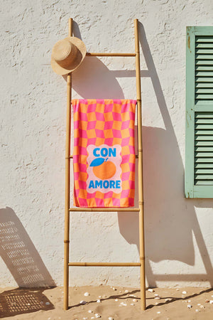 Con Amore Kareli Plaj Havlusu 70x150 cm