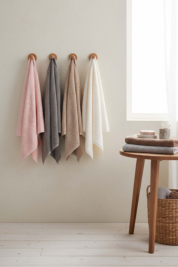 Soft İsba 6'lı %100 Pamuklu Havlu Seti 50x90 cm