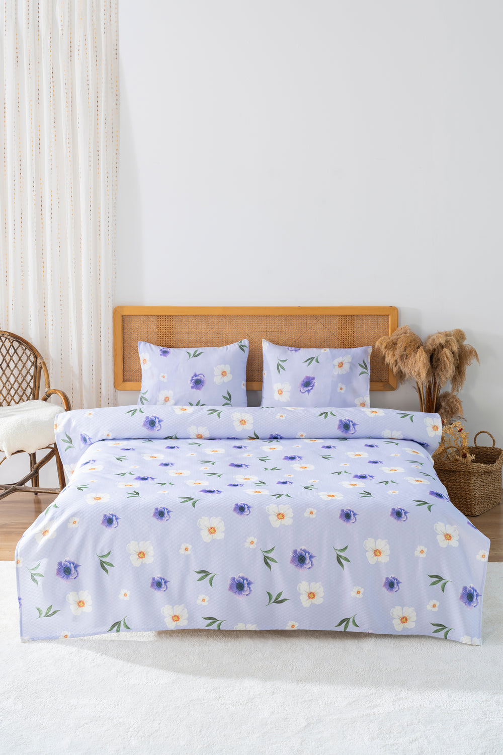 Kır Çiçekleri Outlet Çift Kişilik Baskılı Pike 200 x 220 cm