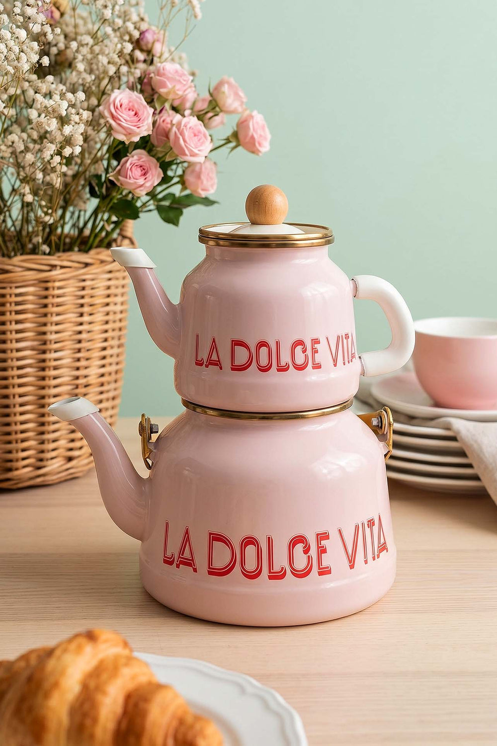 Dolce Vita Emaye Çaydanlık