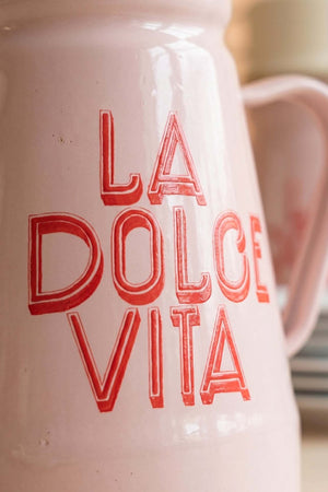 Dolce Vita Bardaklı Emaye Sürahi