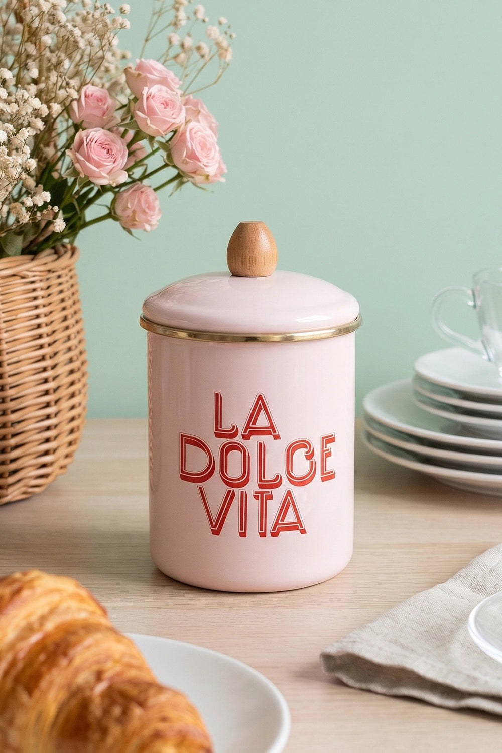 Dolce Vita Büyük Boy Emaye Kavanoz
