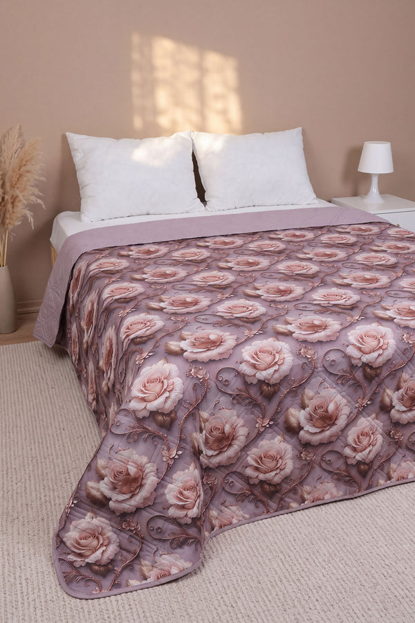 Bahar Renkleri 5D Çok Amaçlı Çift Kişilik Baskılı Pike & Yatak Örtüsü 200x220 cm