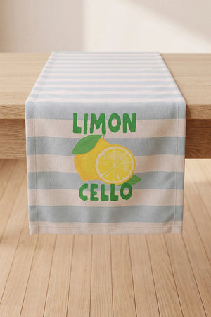 Limon Cello Baskılı Runner 40x140 cm