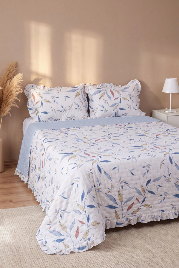 Serin Sabah Breeze Çift Kişilik Yatak Örtüsü Seti – 3 Parça