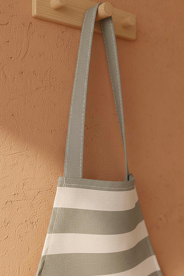 Yeşil Çizgili Sıvıya Dayanıklı Mutfak Önlüğü