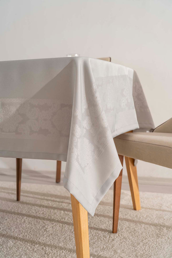 Jumbo Jakar Gri Sıvı İtici Leke Tutmaz Masa Örtüsü 160x220 cm