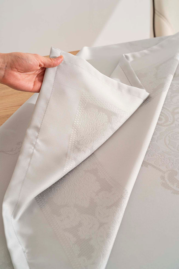 Jumbo Jakar Gri Sıvı İtici Leke Tutmaz Masa Örtüsü 160x220 cm