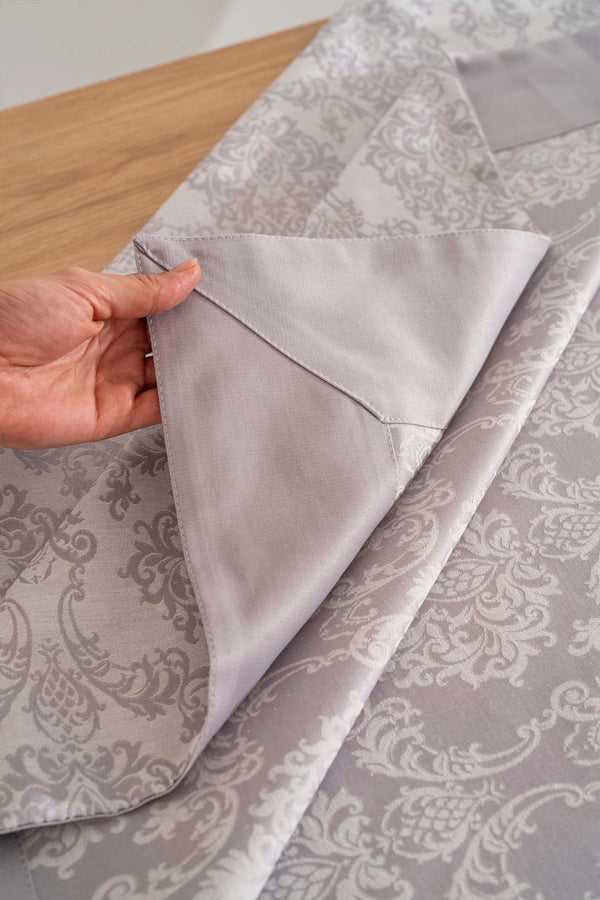 Damascus Gri Masa Örtüsü 160x220 cm