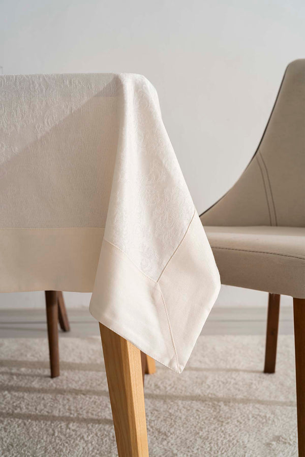 Damascus Krem Masa Örtüsü 160x220 cm