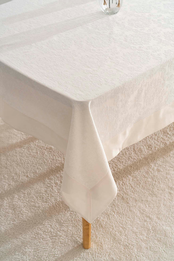 Damascus Krem Masa Örtüsü 160x220 cm