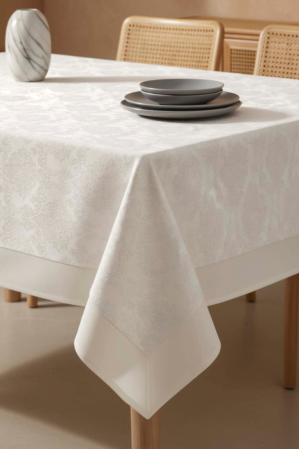 Damascus Krem Masa Örtüsü 160x220 cm