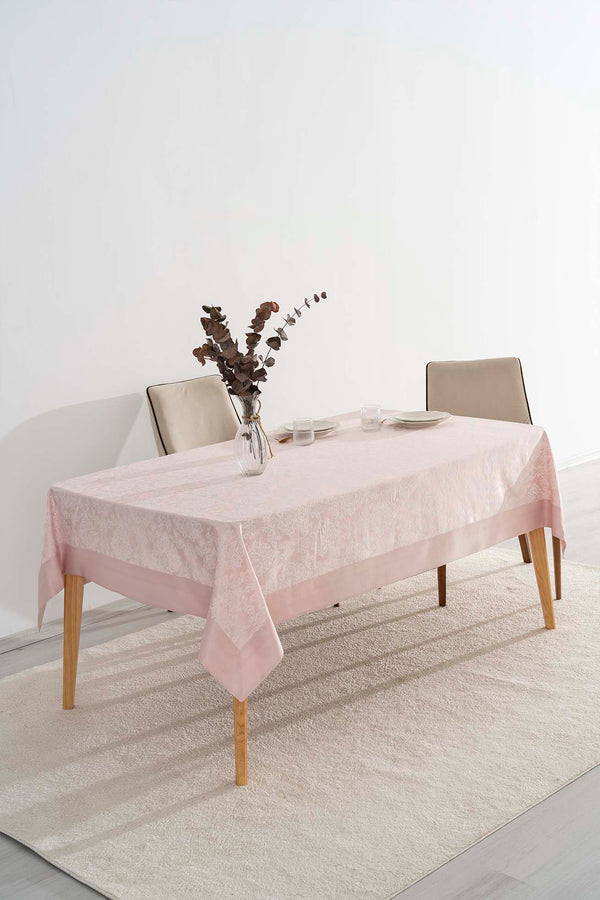 Damascus Pudra Pembe Masa Örtüsü 160x220 cm