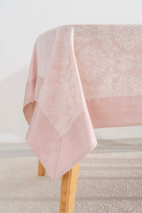 Damascus Pudra Pembe Masa Örtüsü 160x220 cm