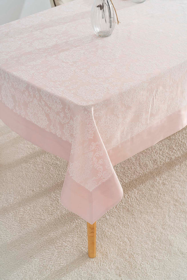 Damascus Pudra Pembe Masa Örtüsü 160x220 cm