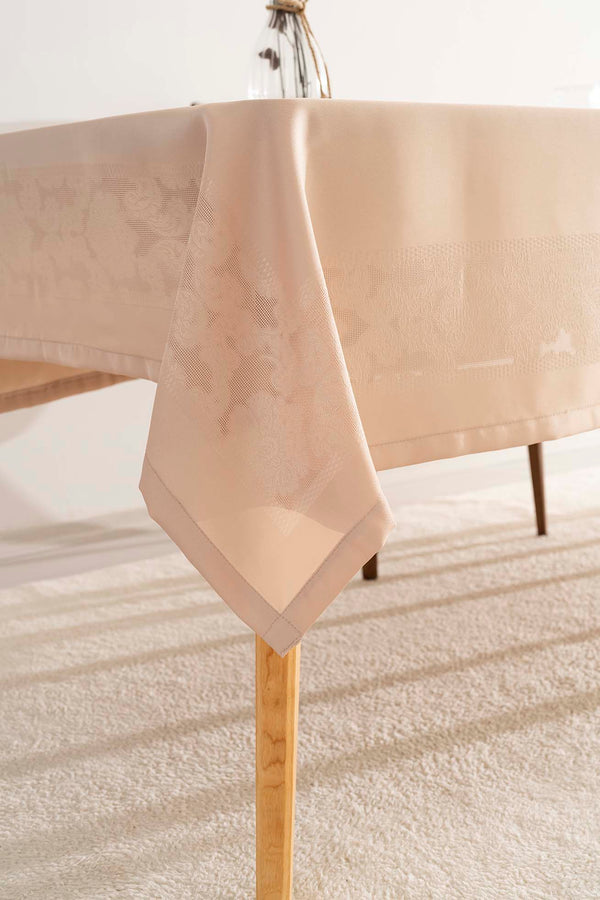 Jumbo Jakar Cappuccino Sıvı İtici Leke Tutmaz Masa Örtüsü 160x220 cm