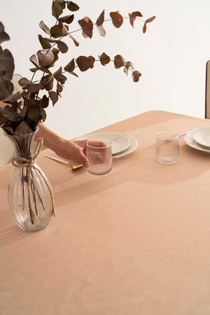 Silvio Somon Güpür Çiçekli Masa Örtüsü 160x220 cm